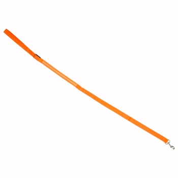 Smycz dla psa kota świecąca spacer jesień zima noc LED 1,2 m pomarańczowa