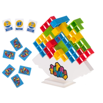 Gra zręcznościowa montessori gra logiczna układanka balansująca klocki tetris