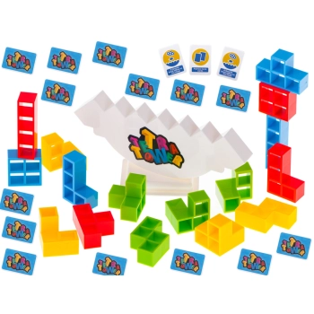 Gra zręcznościowa montessori gra logiczna układanka balansująca klocki tetris