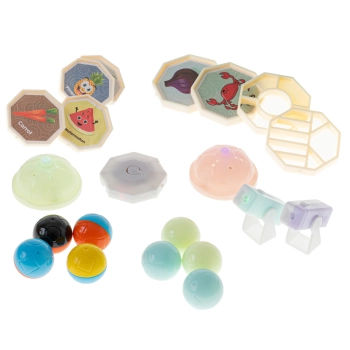 Klocki magnetyczne marble tor kulkowy świecący 75 elementów