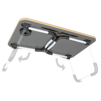 Stolik pod laptopa podstawka do łóżka mobilny śniadaniowy składany stojak