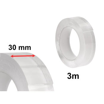 Taśma dwustronna nano montażowa wodoodporna 30mmx3m