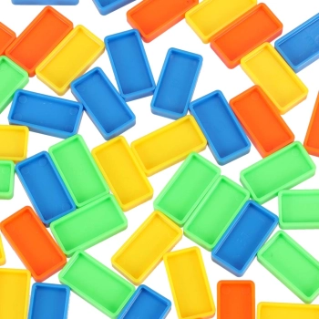 Domino klocki tor z wyrzutnią samolotów rakiet