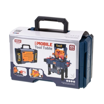 Warsztat zestaw majsterkowicza stolik + narzędzia 65el.