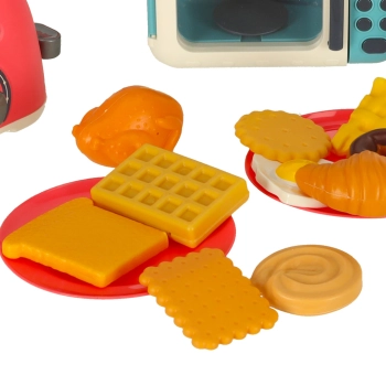 Zestaw Kuchenny: Mikrofala, Toster, Mikser + Jedzenie i Akcesoria – Zabawa w Gotowanie