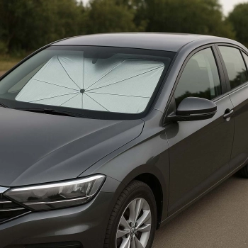 Parasol osłona przeciwsłoneczna na przednią szybę do samochodu auta mata składana UV 65x110cm