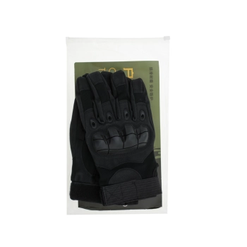 Rękawice taktyczne survival wojskowe ochrona kostek L czarne