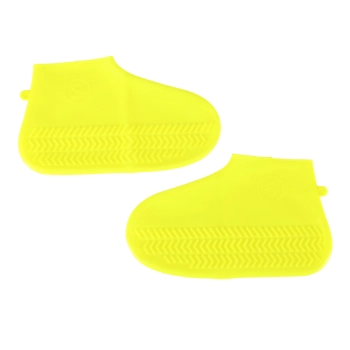 Nakładki przeciwdeszczowe na buty ochraniacze nieprzemakalne przeciwdeszczowe kalosze S żółte roz. 26-34