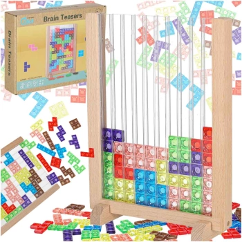 Gra logiczna układanka tetris stojący