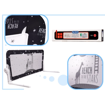 Barierka osłona ochronna do łóżka otwierana150cm czarna