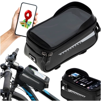 Torba rowerowa sakwa wodoodporna uchwyt na telefon