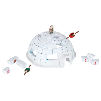 Gra zręcznościowa zbuduj igloo pingwiny