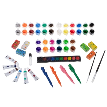 Zestaw plastyczny do malowania walizka 123el