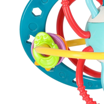 Gryzak grzechotka sensoryczna dla malucha turkusowa