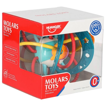 Gryzak grzechotka sensoryczna dla malucha turkusowa