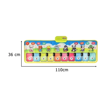 Mata muzyczna interaktywna pianinko z nagrywaniem