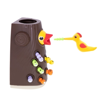 Gra montessori magnetyczna nakarm ptaszka złap robaczka głodny dzięcioł