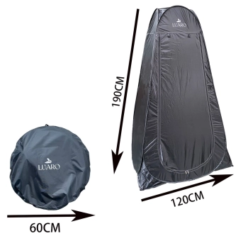 Namiot prysznic przebieralnia przenośne wc czarny