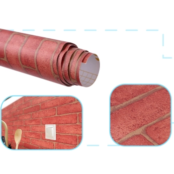 Folia rolka samoprzylepna okleina tapeta cegła 1,22x50m