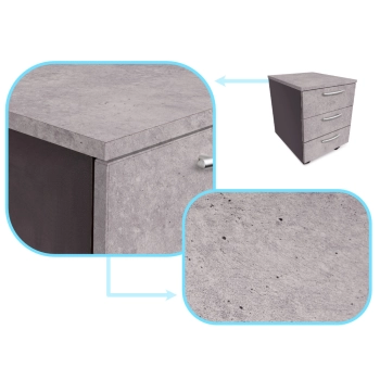 Folia rolka samoprzylepna okleina tapeta niebiesko-szary cement 1,22x50m