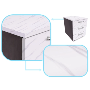 Folia rolka samoprzylepna okleina tapeta biały marmur - jazz 1,22x50m