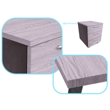 Folia rolka samoprzylepna okleina tapeta dąb srebrno-szary 1,22x50m