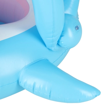 Kółko do pływania koło dmuchane dla niemowląt pontonik dla dzieci z siedziskiem z daszkiem rekin 23kg