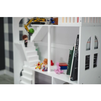 Regał na książki dla dzieci półka domek na zabawki 2w1 LULILO CALLA 116cm XXL