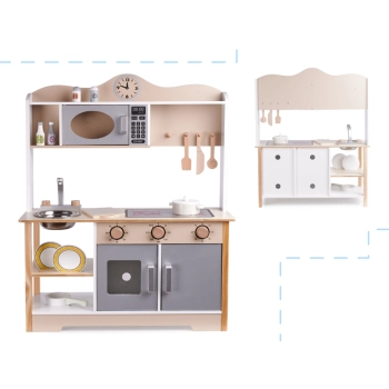 Kuchnia dla dzieci drewniana MDF LULILO KUKETO akcesoria 85cm