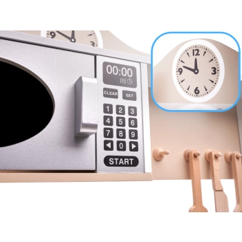 Kuchnia dla dzieci drewniana MDF LULILO KUKETO akcesoria 85cm