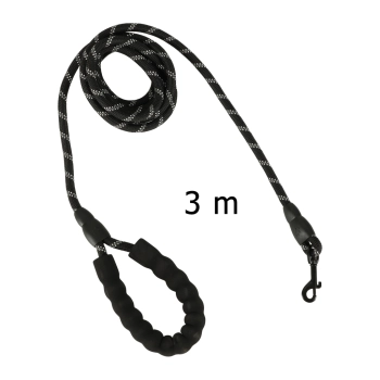 Smycz dla psa treningowa na lince wytrzymała odblaskowa 3m