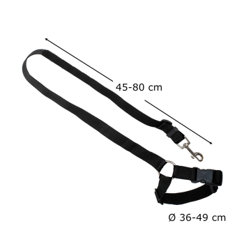 Smycz dla psa kota pas bezpieczeństwa do auta samochodu na zagłówek bezpieczny mocny