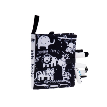 Książeczka sensoryczna miękka ogony zwierząt safari