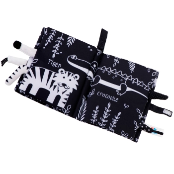 Książeczka sensoryczna miękka ogony zwierząt safari