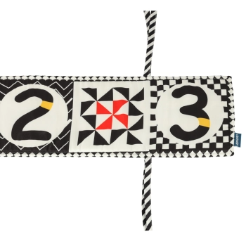 Ochraniacz do łóżeczka mata sensoryczna książeczka książka kontrastowa miękka