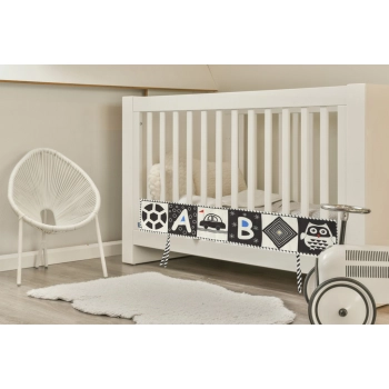 Ochraniacz do łóżeczka mata sensoryczna książeczka książka kontrastowa miękka