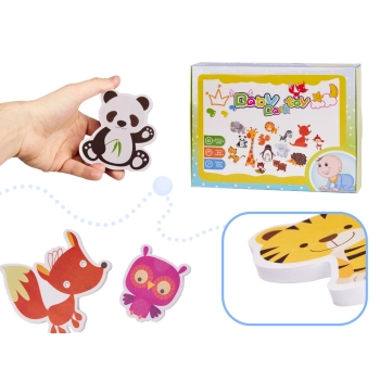 Zabawka do kąpieli wanny wodna dla dzieci naklejki piankowe zwierzątka 18 el.