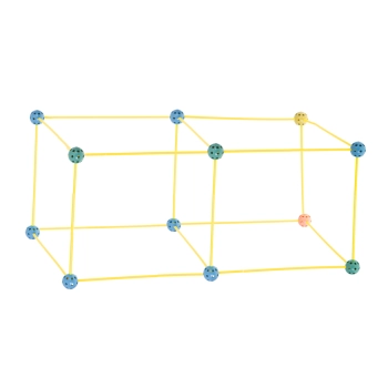 Klocki konstrukcyjne rurki słomki patyczki kreatywne baza namiot domek 75el.