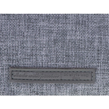 Piórnik szkolny dwukomorowy saszetka kosmetyczka rozkładany 3w1 szary