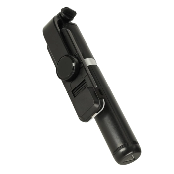 Kijek do selfie z pilotem Bluetooth statyw tripod lampka LED czarny