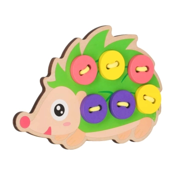 Zestaw edukacyjny do nauki szycia guzików jeż jeżyk