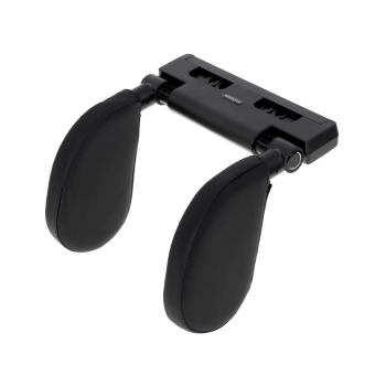 Zagłówek samochodowy poduszka podróżna oparcie na głowę szyje do samochodu regulowane czarny