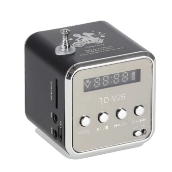 Radio akumulatorowe przenośne głośnik Bluetooth LCD TD-V26