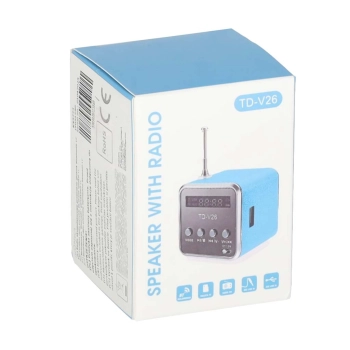 Radio akumulatorowe przenośne głośnik Bluetooth LCD TD-V26