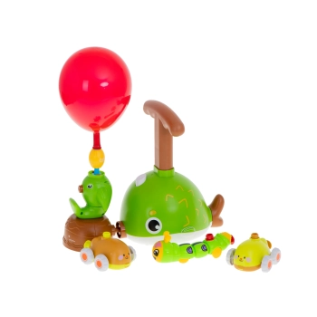 Wyrzutnia balonów samochód aerodynamiczny ryba zestaw 21 elementów