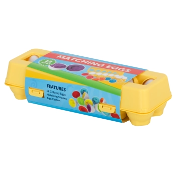 Układanka edukacyjna sorter dopasuj kształty jajka 12 sztuk
