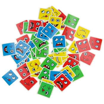 Klocki kreatywne montessori wyzwania zmieniające twarz emocje