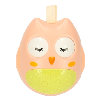 Wańka wstańka sowa sensoryczna kiwajka różowa