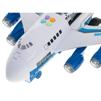 Transporter samolot + 6 aut policja bok/przód