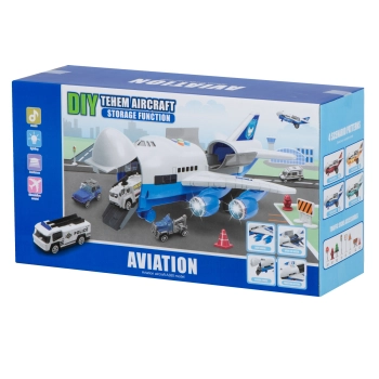 Transporter samolot + 6 aut policja bok/przód